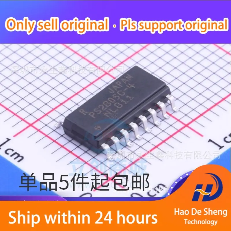 

10PCS/LOT PS2805-4 SOP16 Four-channel Optocoupler PS2805 PS2805C-4 New Original In Stock