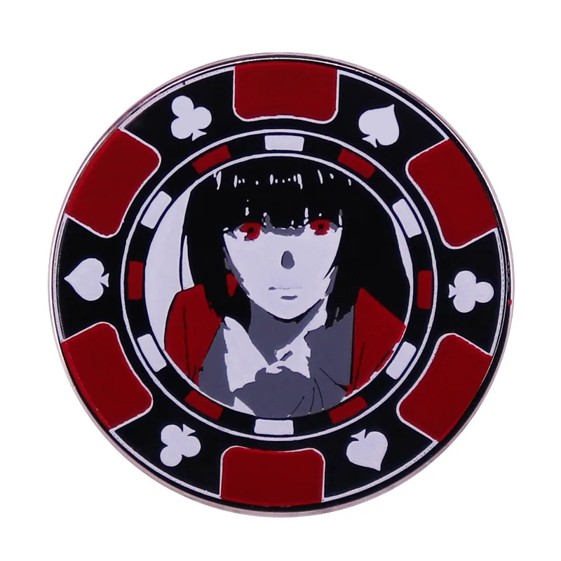 

Anime Kakegurui Yumeko Jabami Enamel Brooch Pin Jacket Lapel Metal Pins Brooches Badges Exquisite Jewelry Accessories