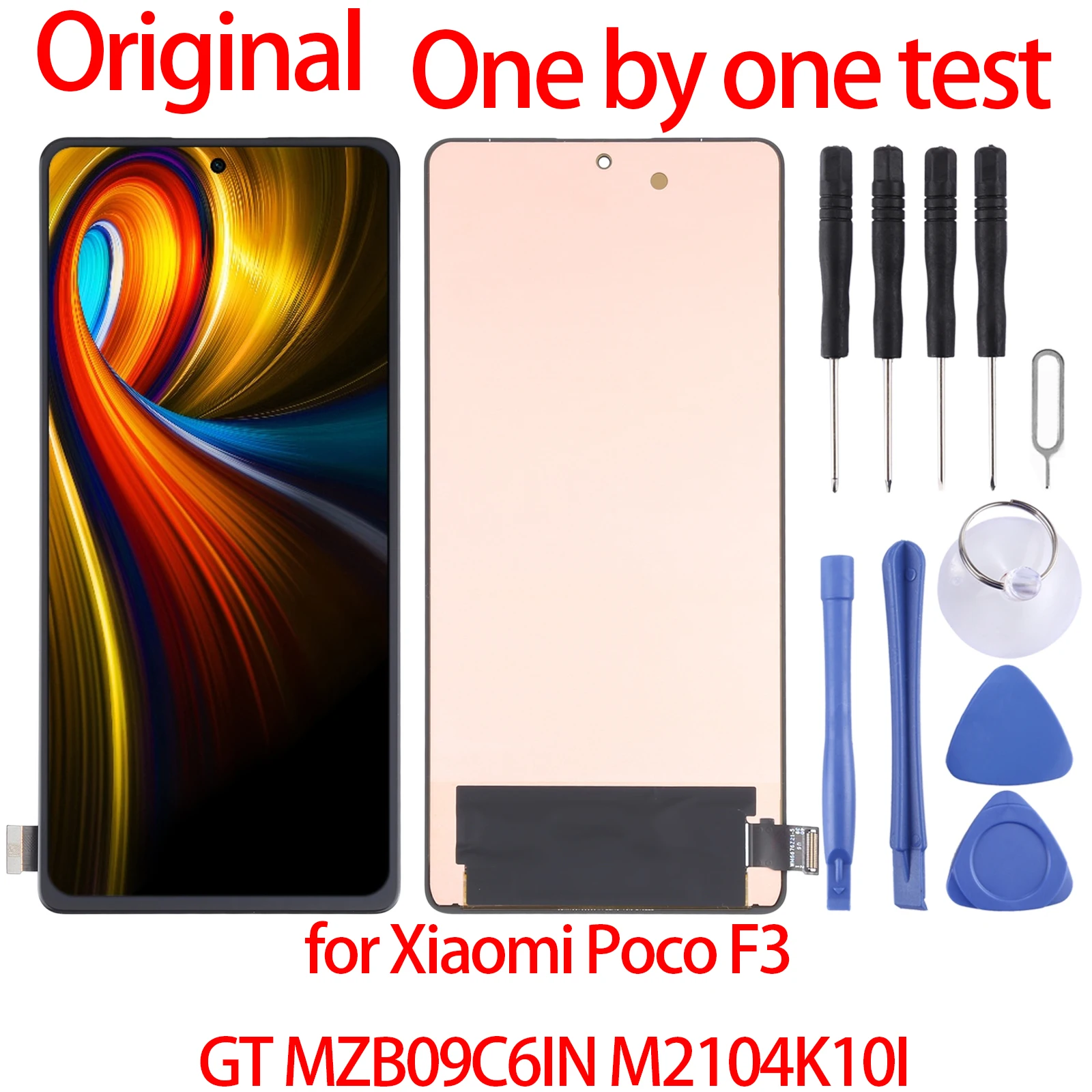 Original AMOLED Material LCD Screen and Digitizer Full Assembly for Xiaomi Poco F3 GT MZB09C6IN M2104K10I