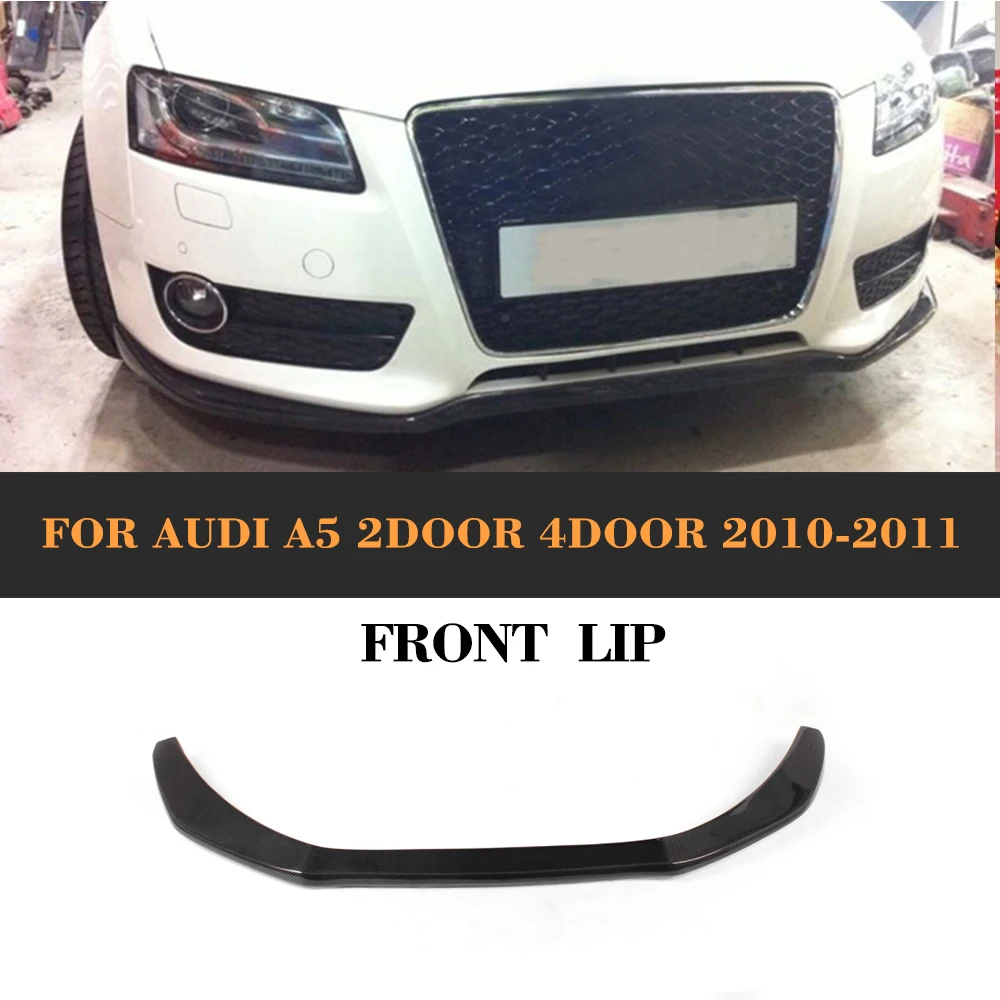 

Carbon Fiber Front Bumper Diffuser Lip For Audi A5 Coupe Convertible Hatchback Standard 2010 2011 Non Sline
