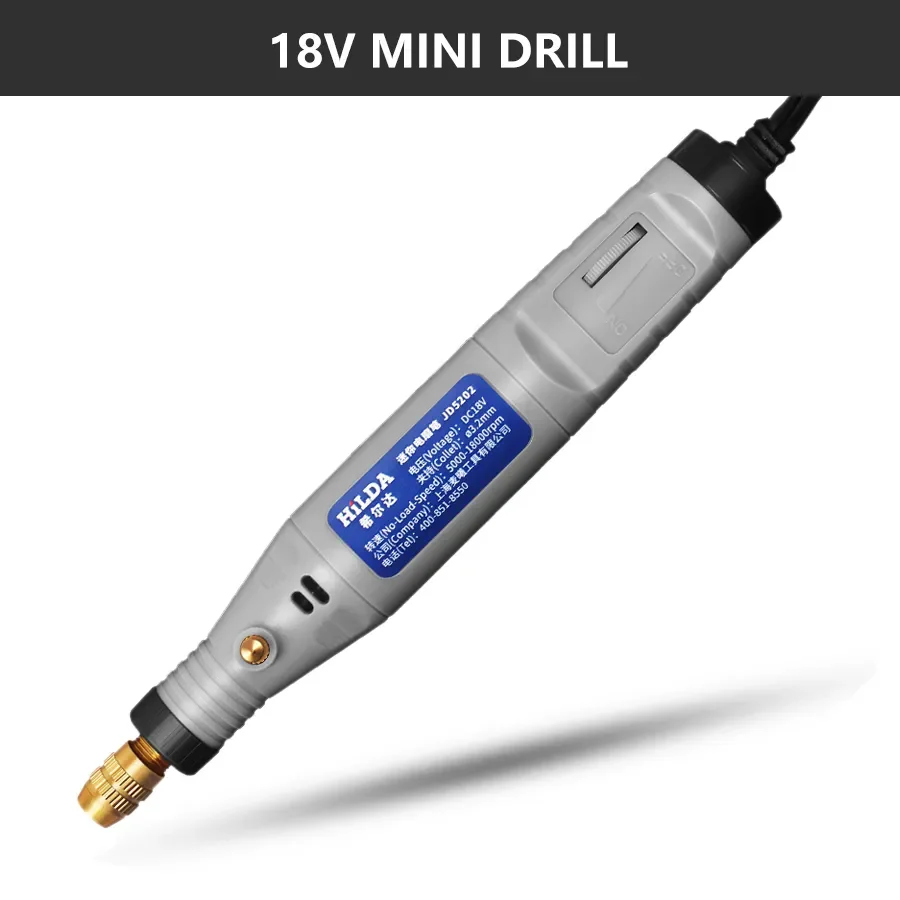 

Мини-дрель HILDA 18V, Многофункциональный Ручной Электроинструмент С Набором Для Прививки, Для Маникюра