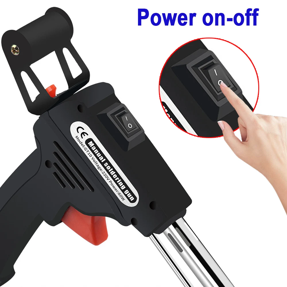 Электрический паяльник ручной с внешним нагревом 60 Вт 220 В оловянный пистолет для