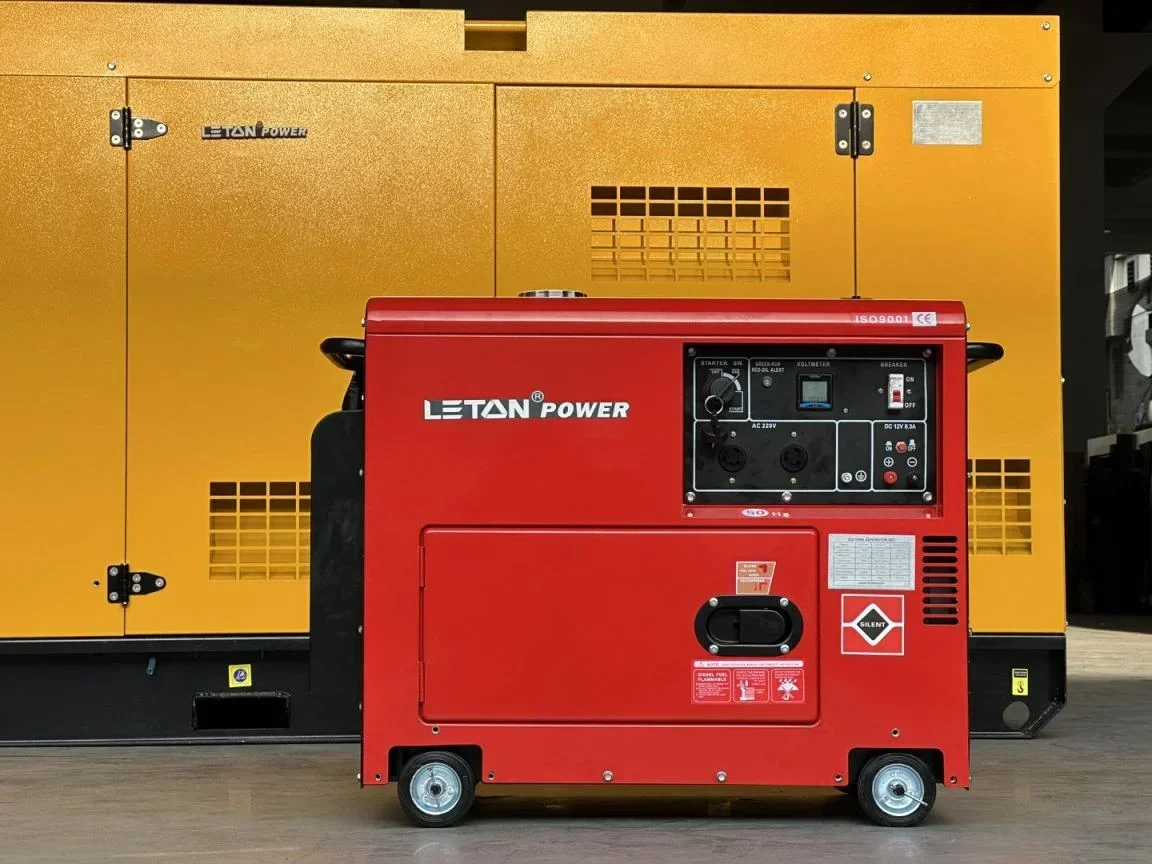 LETON POWER 50 Гц электрические дизельные генераторы 5 кВт 7 8 10 кВ кВА бесшумный