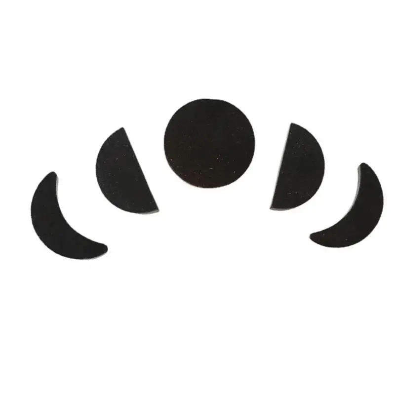 

Wooden Coat Hooks Moon Phase Wall Hanger Wall Hooks 5pcs Wooden Wall Hooks Decorative Wall Mounted Crescent Hooks For Entryway