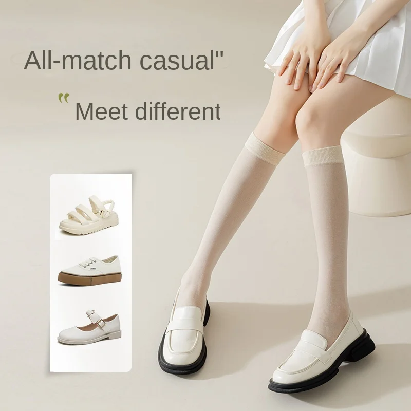 The new golf female and knee socks leg guardsstill breathable sports socks