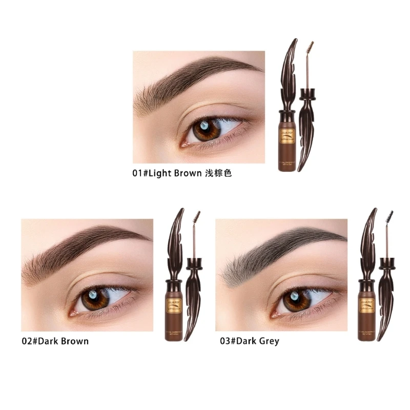 

Tinted Eyebrow Gel Tint Brows Mascara Waterproof,Anti-Sweat Eye Brow Dyeing, Brow Gel Cream for Long Lasting Brow Makeup