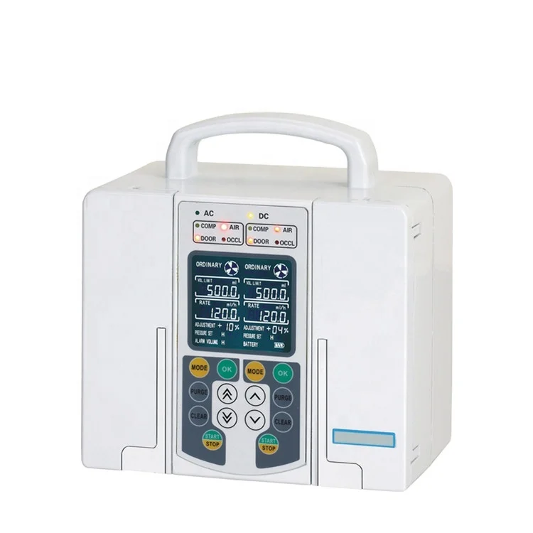 

BT-IP120 China manufacturers Medical Machine IV Elastomeric Double channel Portable hospital infusion pump