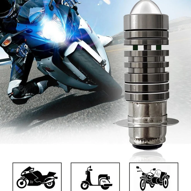 Универсальные двухцветные лампы для передних фар мотоциклов P15D H6 PX15D