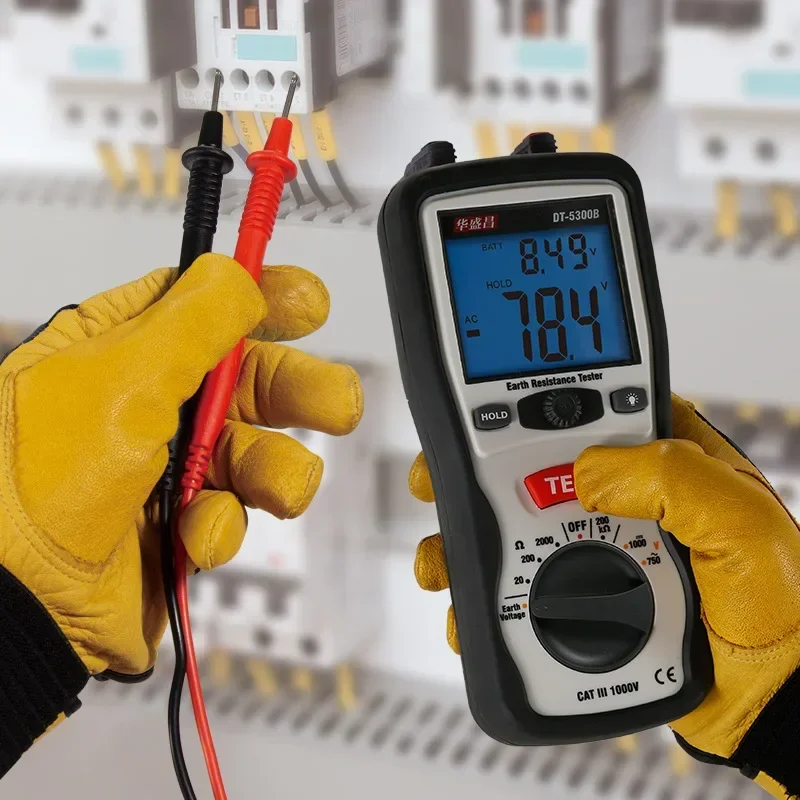 Цифровой тестер сопротивления изоляции Megohmmeter измеритель заземления