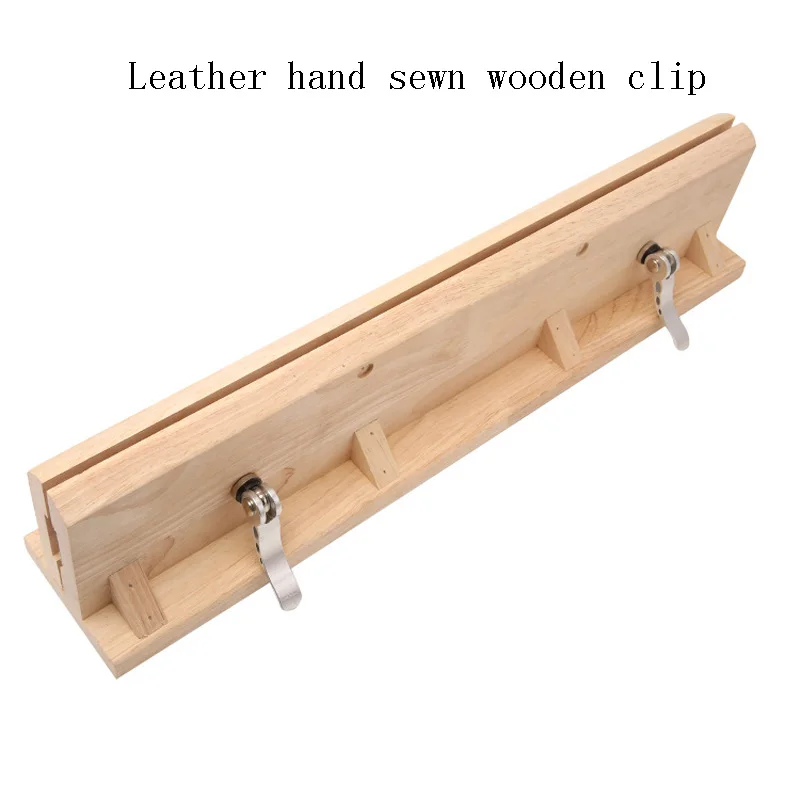 

Wooden Leather Retaining Clip Hand-Stitched Sewing Horse Leathercraft Table Pony Clamp Leather Stitching Pony