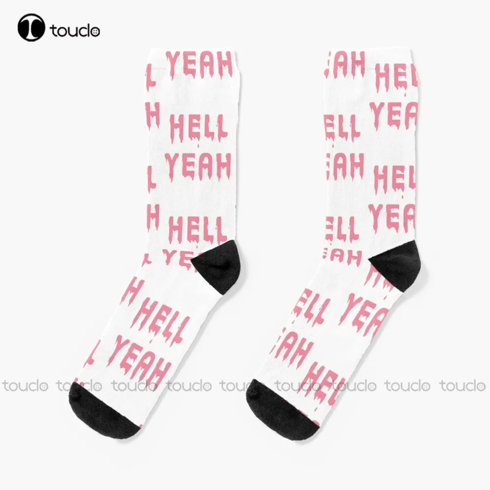 

Hell Yeah Socks Halloween Soccer Socks Girls Funny Art Streetwear Colorful Cartoon Socks Christmas New Year Gift Unisex Adult