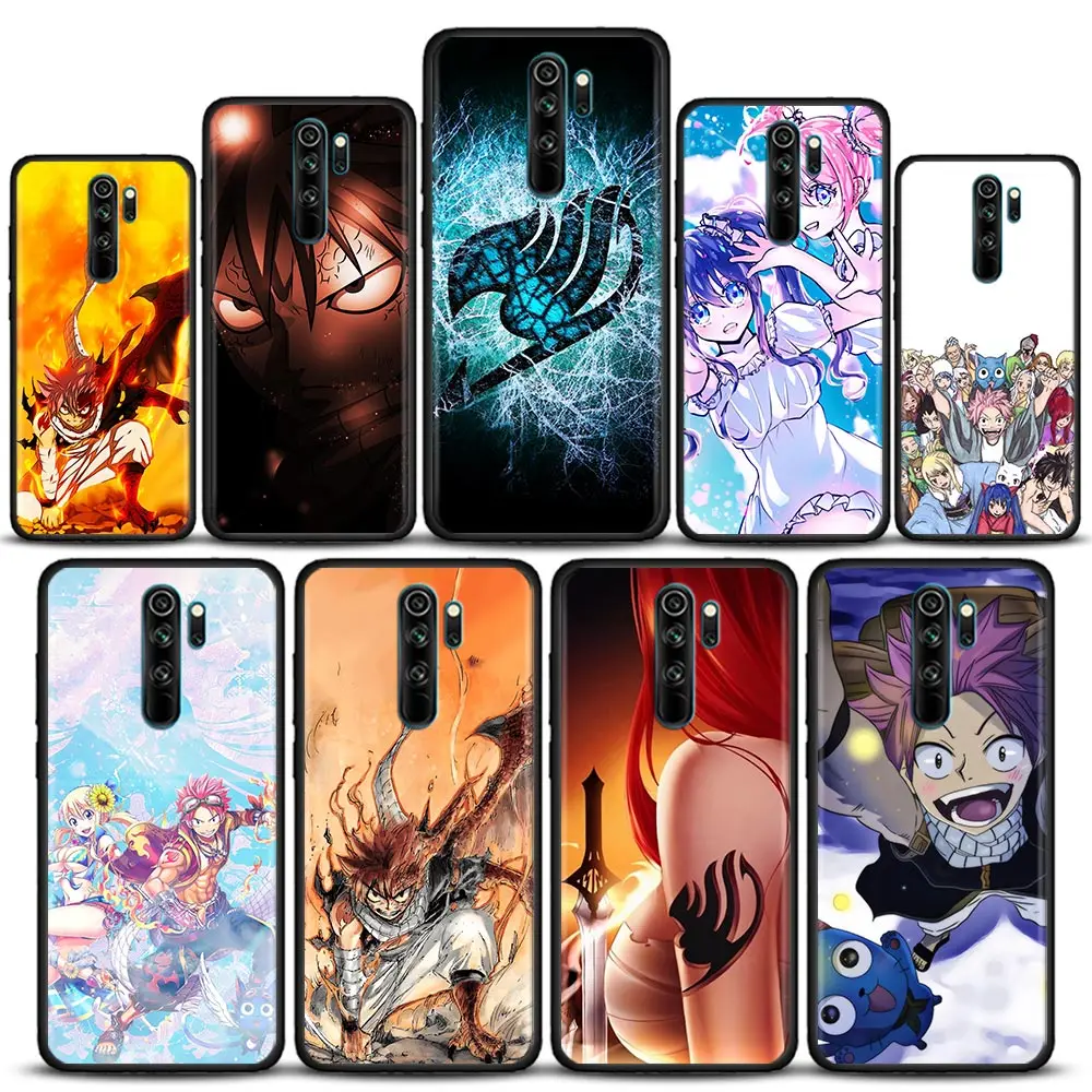 

Fairy Tail Natsu Zeref Erza Wendy Anime Redmi 9 Phone Case For Redmi9 Back Cover Redmi 9A 9T 9C 10 10C 8 7A 6A 11 12C Soft Cases