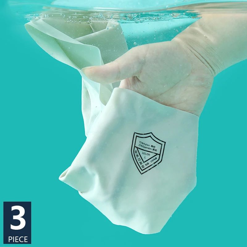 

3Pcs/Set Seamless Panties Women Intimates Sexy Girls Briefs Female Ice Silk Underwear Breathable Cotton Crotch Lingerie