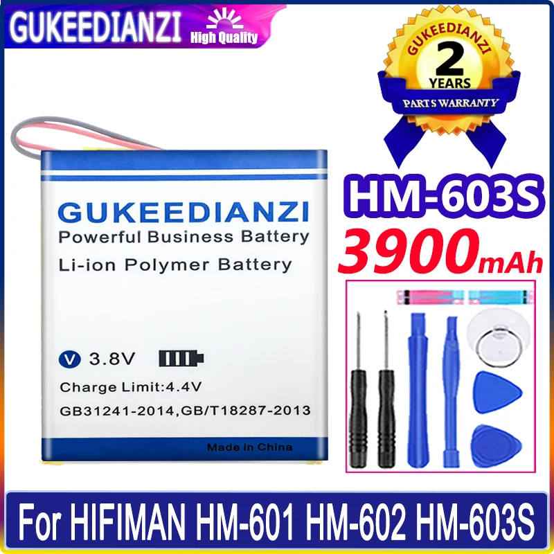 

GUKEEDIANZI Battery 3900mAh For HIFIMAN HM-602 HM-603S HM-601HM601 HM602 Mobile Phone Bateria