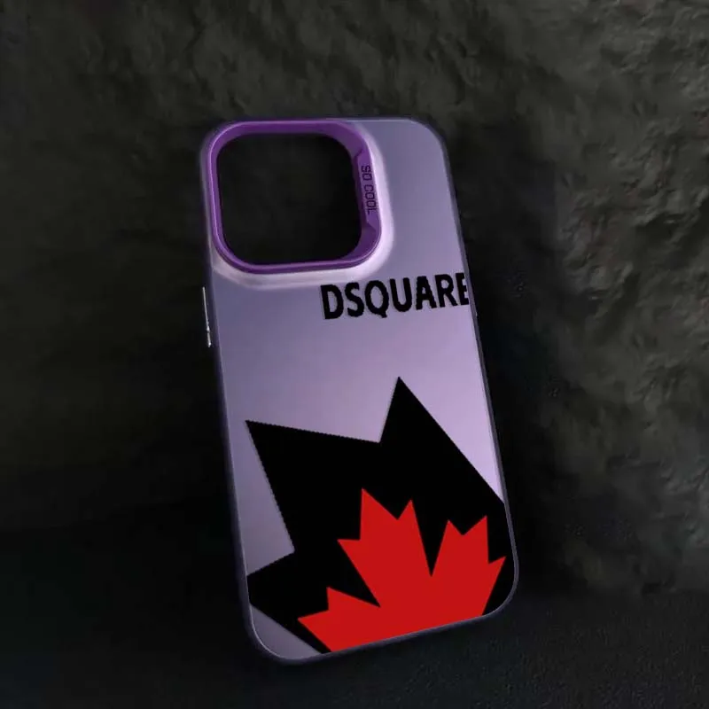 Фото Matte-Dsqua-red2s для Apple iPhone 17, 16, 15, 14, 13 Pro Max Plus, красочный серебристый чехол для телефона №3