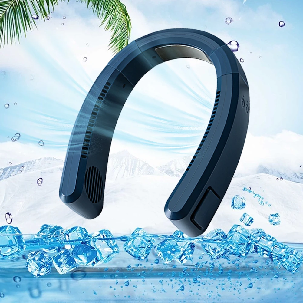 

Semiconductor Refrigeration Hanging Neck Fan Chargeable Lazy Neck Fan USB Neck Fan Cooler Portable Hanging Neck Fan Sport Fan