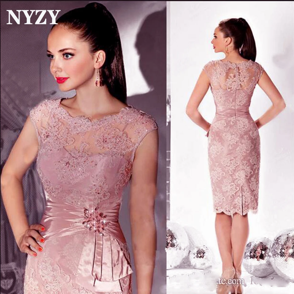 NYZY C161 Розовые кружевные платья для выпускного вечера дня рождения коктейльные 2025