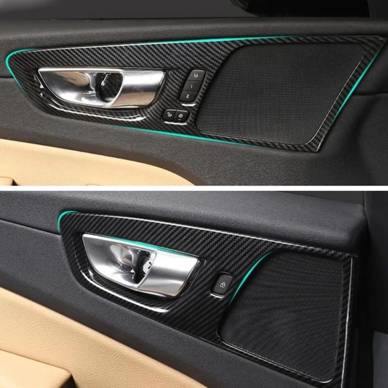 

4 шт., накладки на дверные ручки для Volvo XC60 2018 2019 2020 ABS