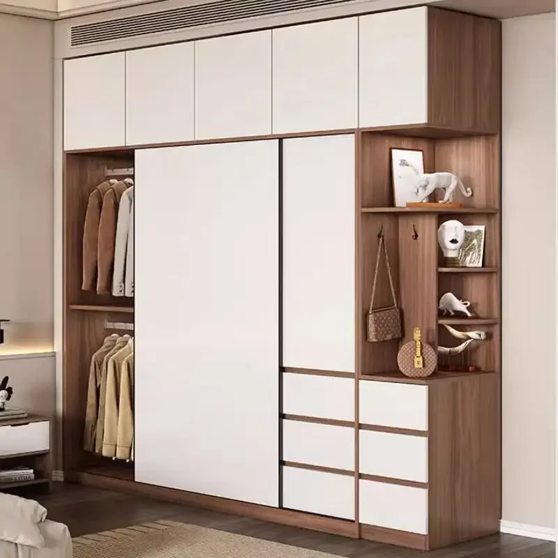 Полноразмерные деревянные шкафы ящики идеи домашний шкаф для спальни хранения