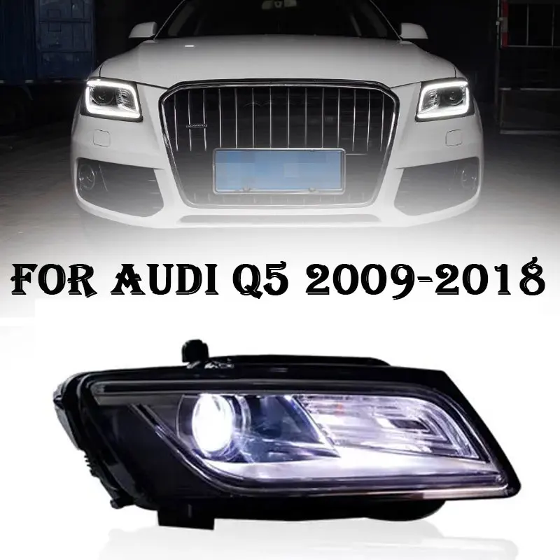 Светодиодные фары для фар Audi Q5 2009-2018 Q5L 8R Стайлинг светодиодные дневные двойной