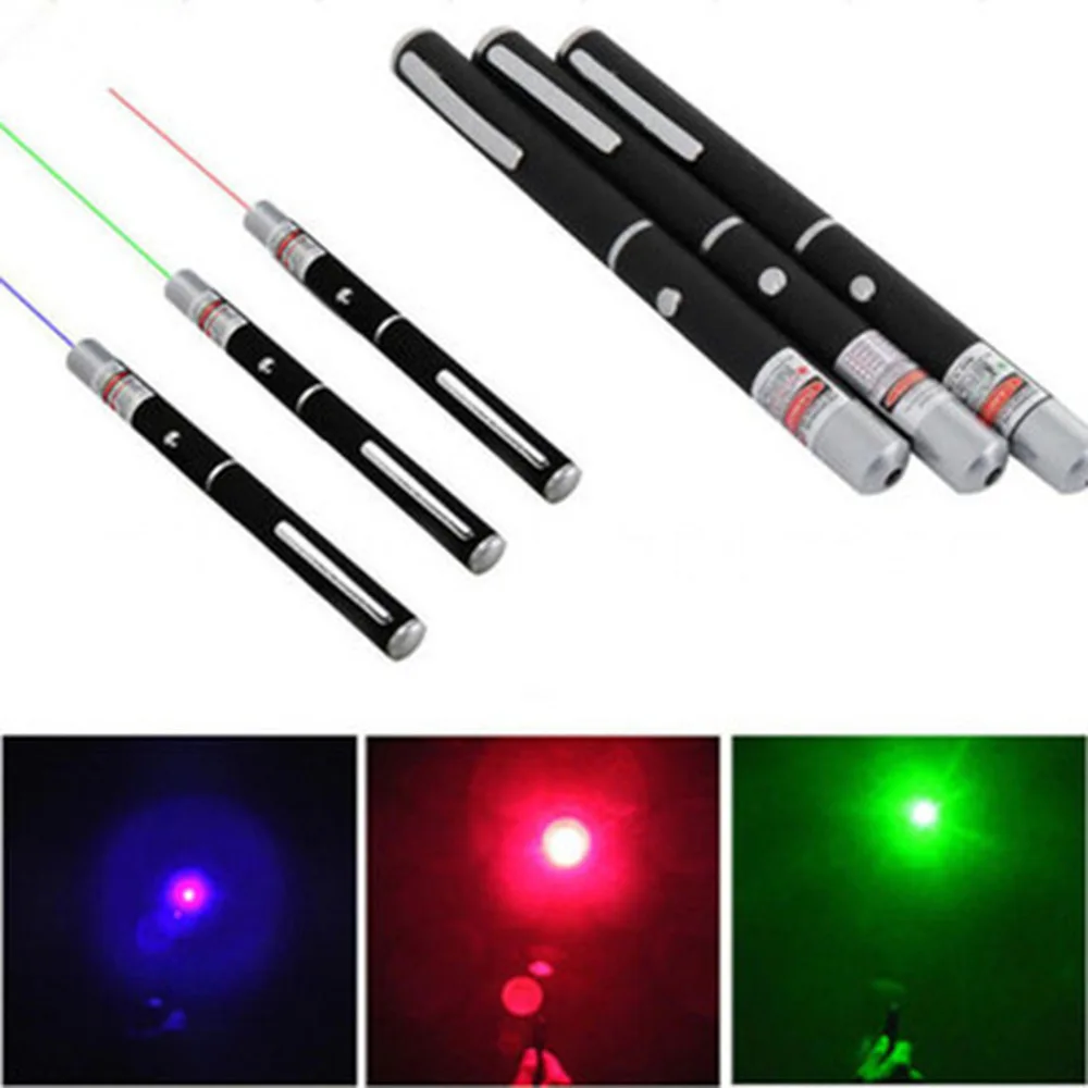 1PCS New 5MW High Power Lazer Pointer 650Nm 532Nm 405Nm Red Blue Green Laser Sight Light Pen Powerful Meter Tactical - купить по