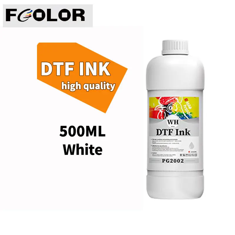 

Fcolor 500ML DTF Ink Inkjet White Ink PG2002 For Epson L805 L800 Ll800 1390 4720 XP600 I3200 Printhead A3 A4 DTF Printer Machine