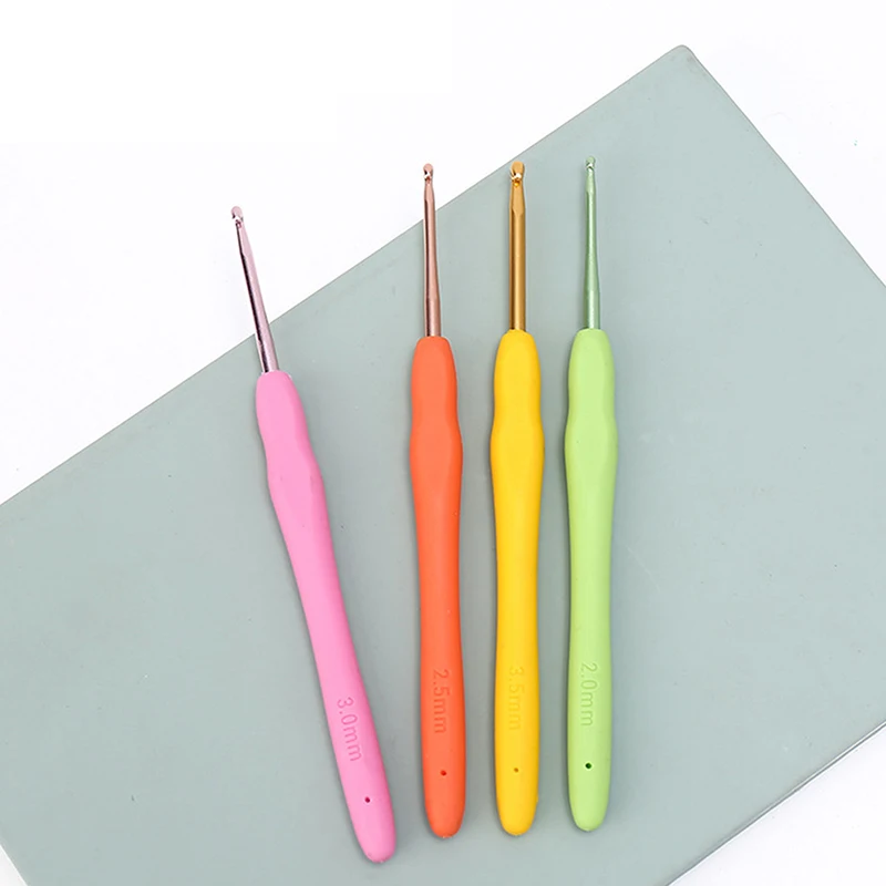 Набор Для Вязания Своими Руками Мягкие Пластиковые Ручки Алюминиевые Крючки 9