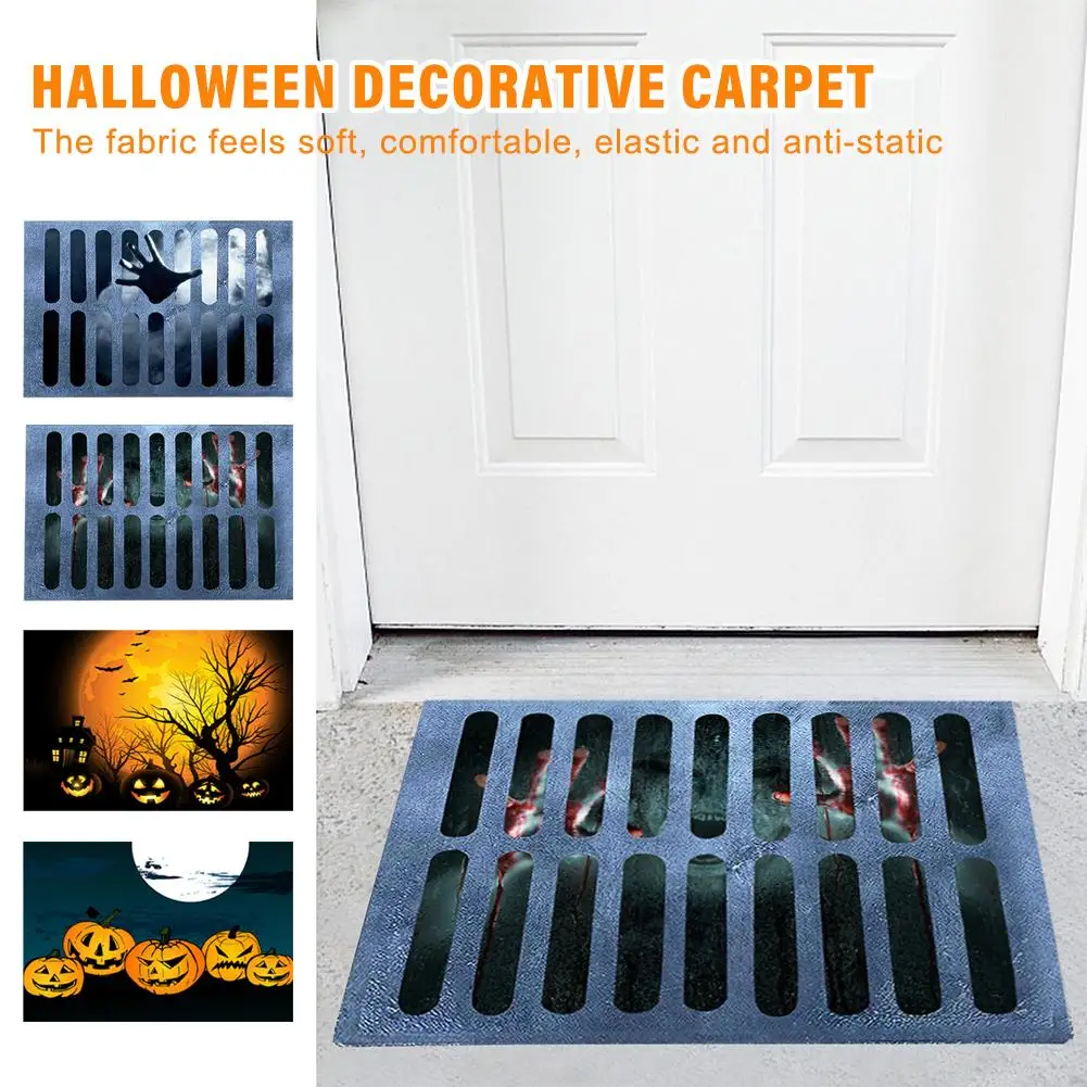 

2023 Halloween Party Festival Decorations Bedroom Entrance Room Living Home Floor Carpet Bathroom Carpet Decoration Cover D P5I3