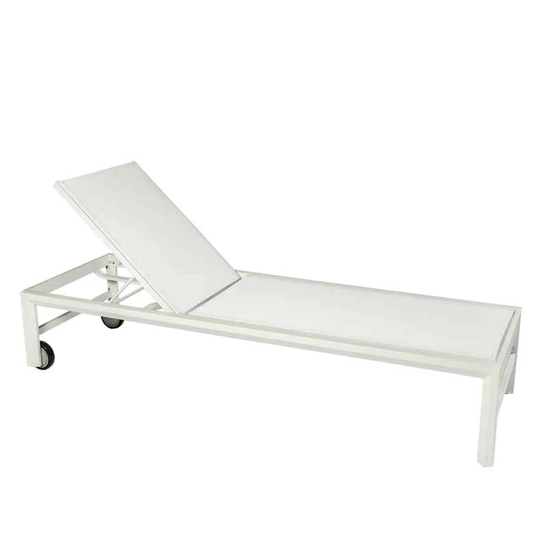 

Modern design popular cheap outdoor garden beach pool chaise lounge with wheel chair sun poolside beach enjoyable