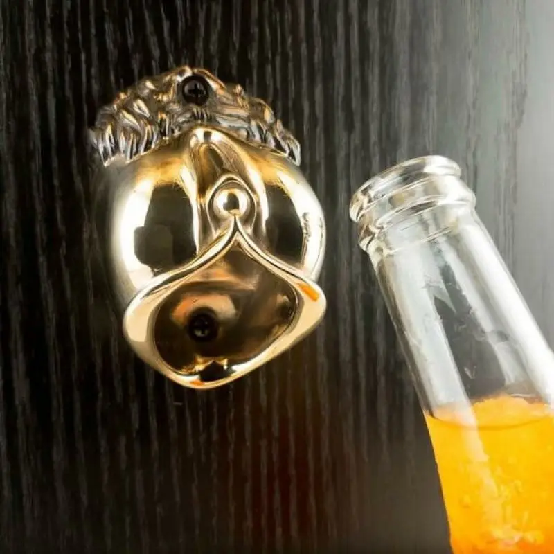 Открывалка для бутылок настенная бронзовая скульптура: богиня настенный