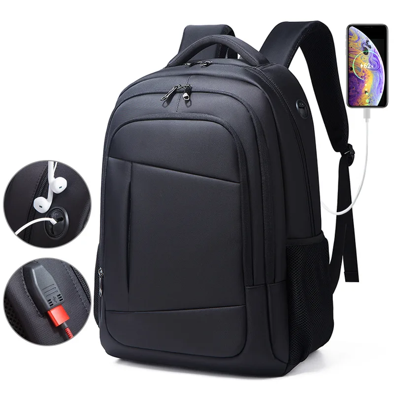 

Large Capacity Travel Men Backpacks Waterproof Multifunction USB Charging Multi-compartment School Bag Fit for 17 Inch Laptop