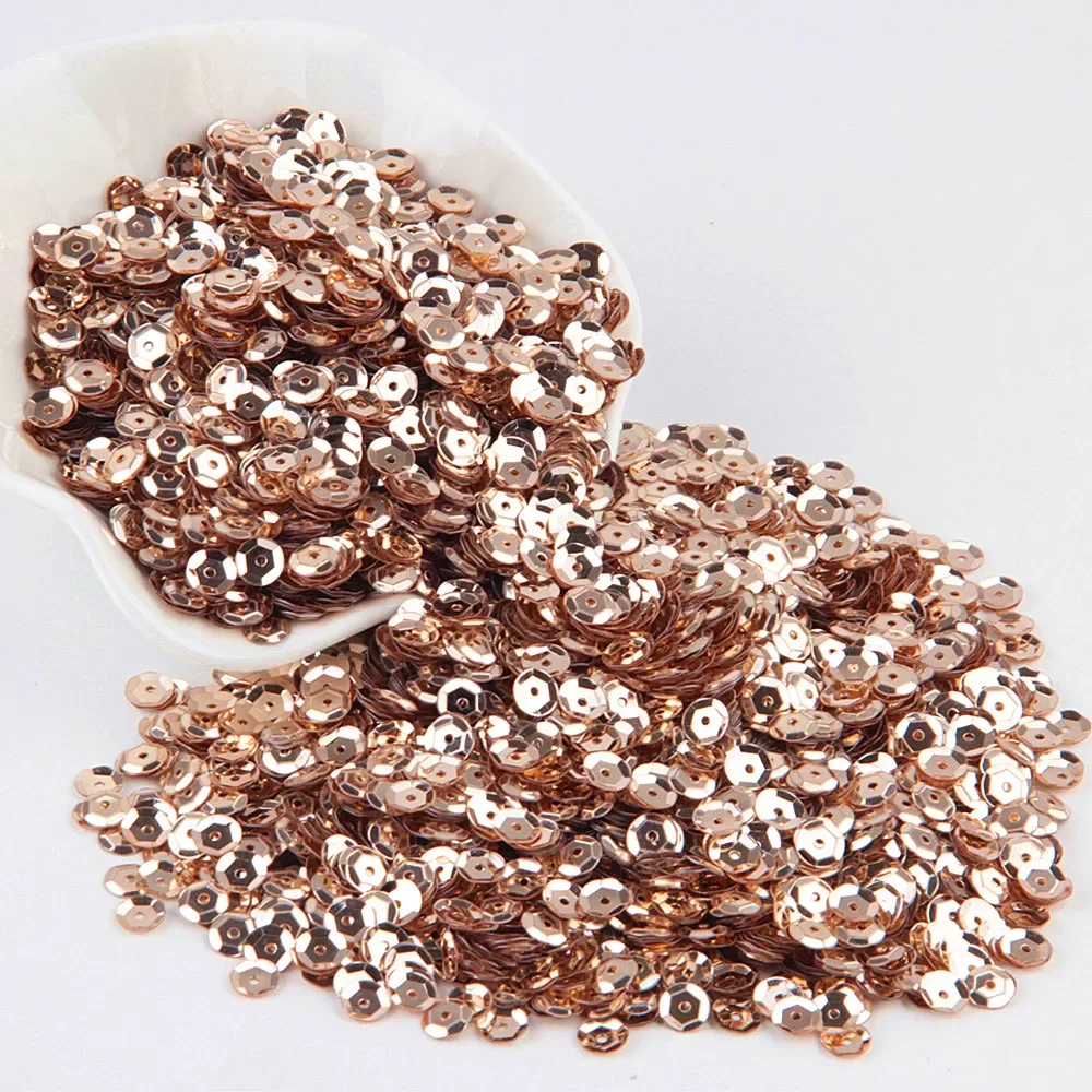 

Sequin 3mm -10mm Glitter Cup Flat Round Pvc Sequin Wedding Crafts Paillette Sewing Decoration DIY Accessory 10gram