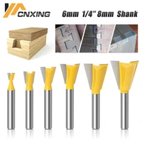 6mm8mm shank 14 shank dovetail joint router bits 14 degree woodworking engraving milling cutters for wood tungsten cutter