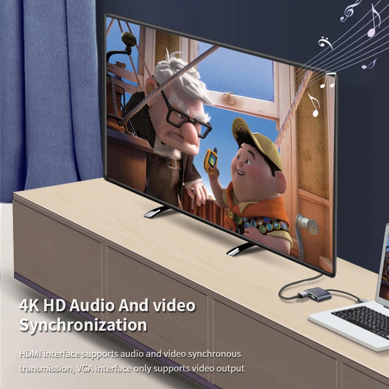 4K Mini Displayport DP к HDMI-совместимый кабель-адаптер HD 1080P VGA конвертер для Apple MacBook Air Pro