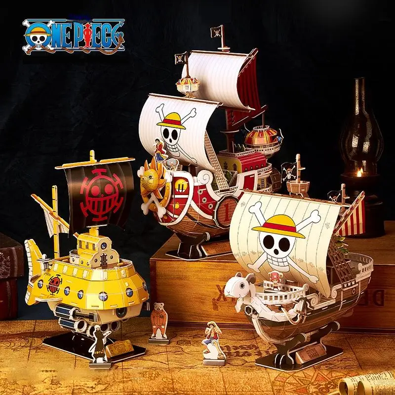 

Bandai One Piece Assemble Model Thousand Sunny Going Merry Boat Ship Figure Luffy Ace 71627 Collection Pirate Toy Birthday Gifts