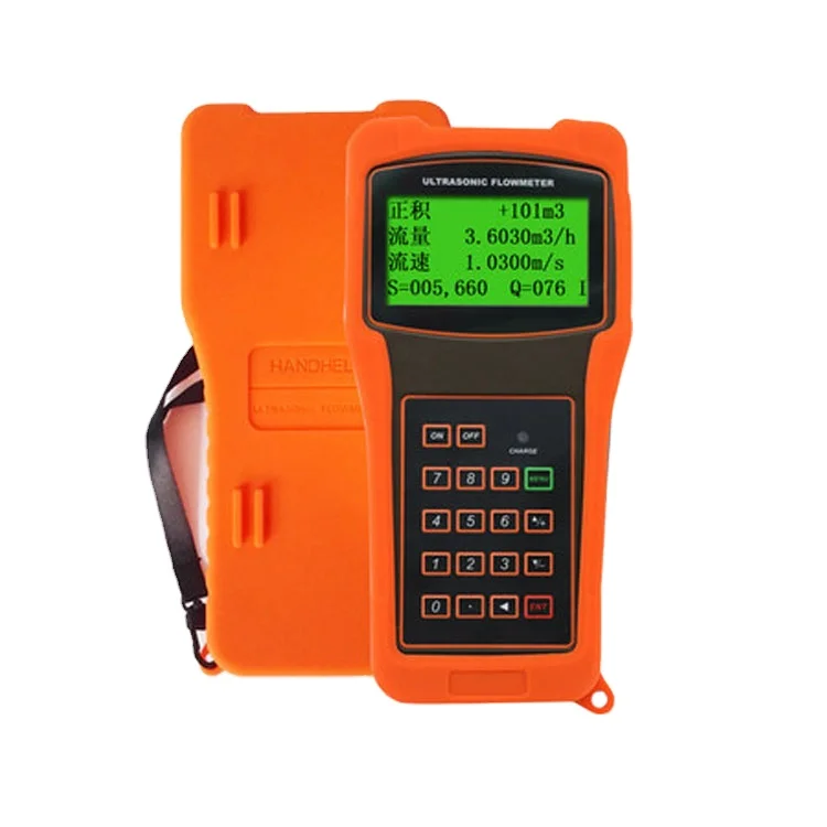 

In Stock Digital portable ultrasonic flow meter clamp on handheld ultrasonic flow meter