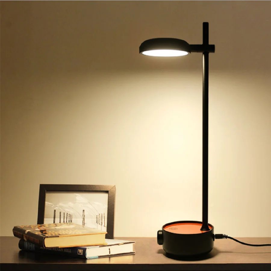 

Светодиодная лампа для чтения zerouno с плавной регулировкой яркости, ночсветильник с вилкой для ЕС, США, отеля, дома, спальни, вращающаяся ламп...