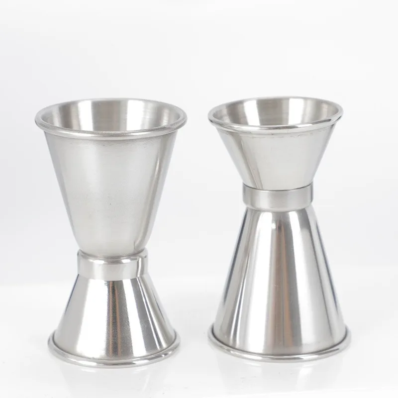 

1PCS 15/30 Ml Double-headed Stainless Steel Crimping Cup Metal Ounce Cocktail Glass Metal Measuring Cups