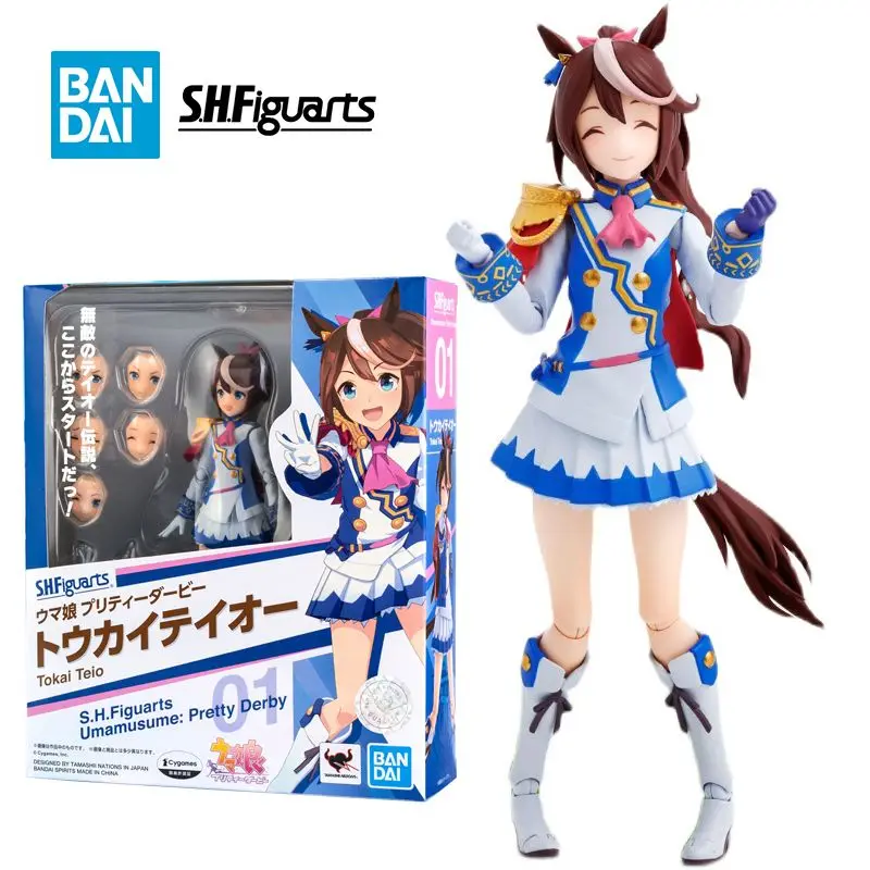 

Фигурки BANDAI S.H. Фигуарт Токай Тио shf Umamusume:Pretty Derby Аниме фигурки экшн 12,5 см Коллекционные фигурки модели игрушки