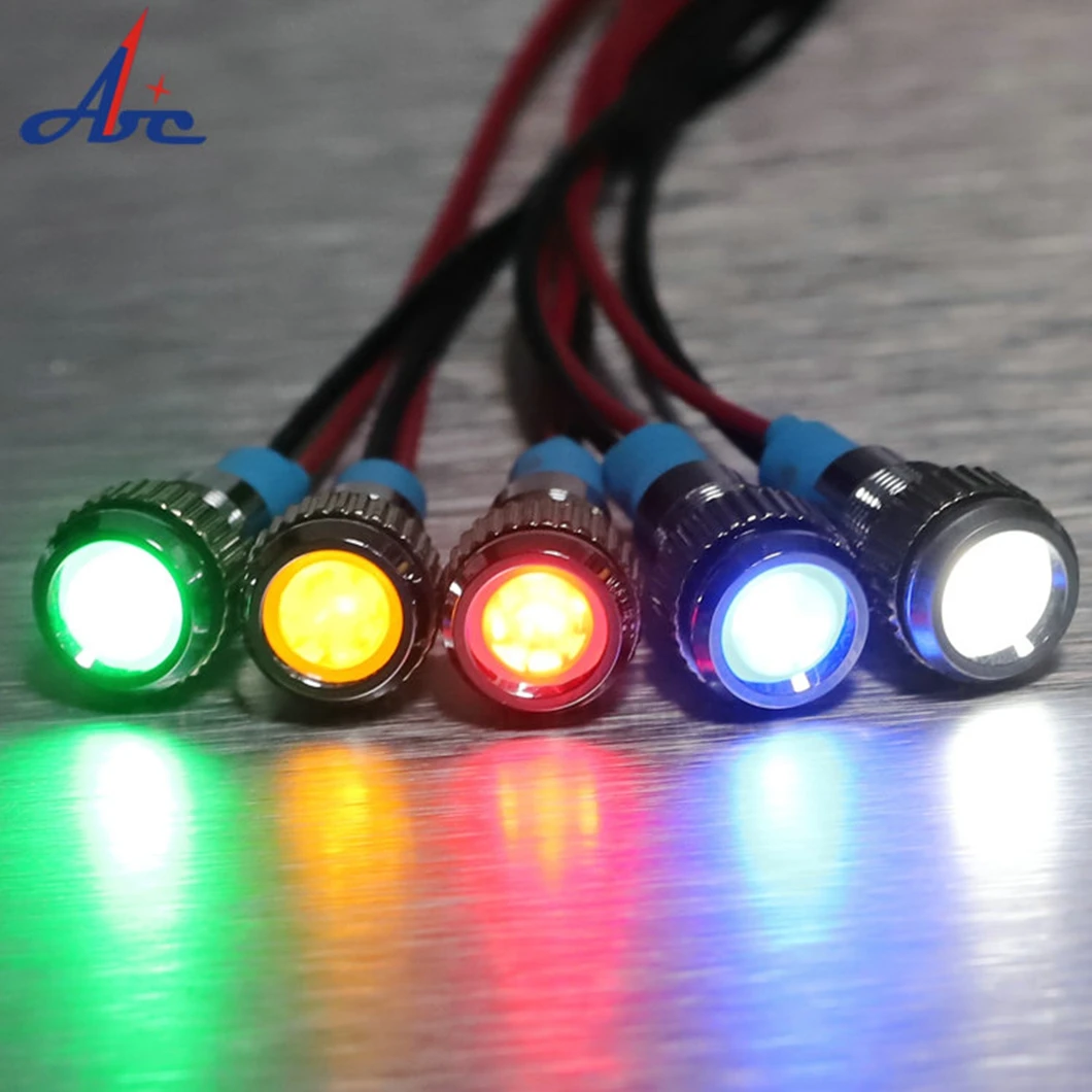 ABILKEEN 12 мм светодиодный индикатор с куполообразной головкой промышленная