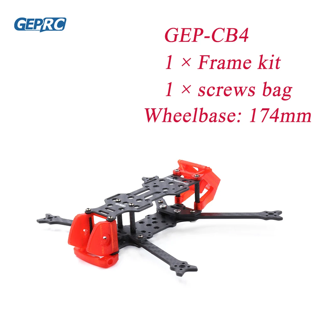 

GEPRC GEP-CB4 Frame Suitable For Crocodile Baby 4 Drone Carbon Fiber Frame For RC FPV Quadcopter Replacement Accessories