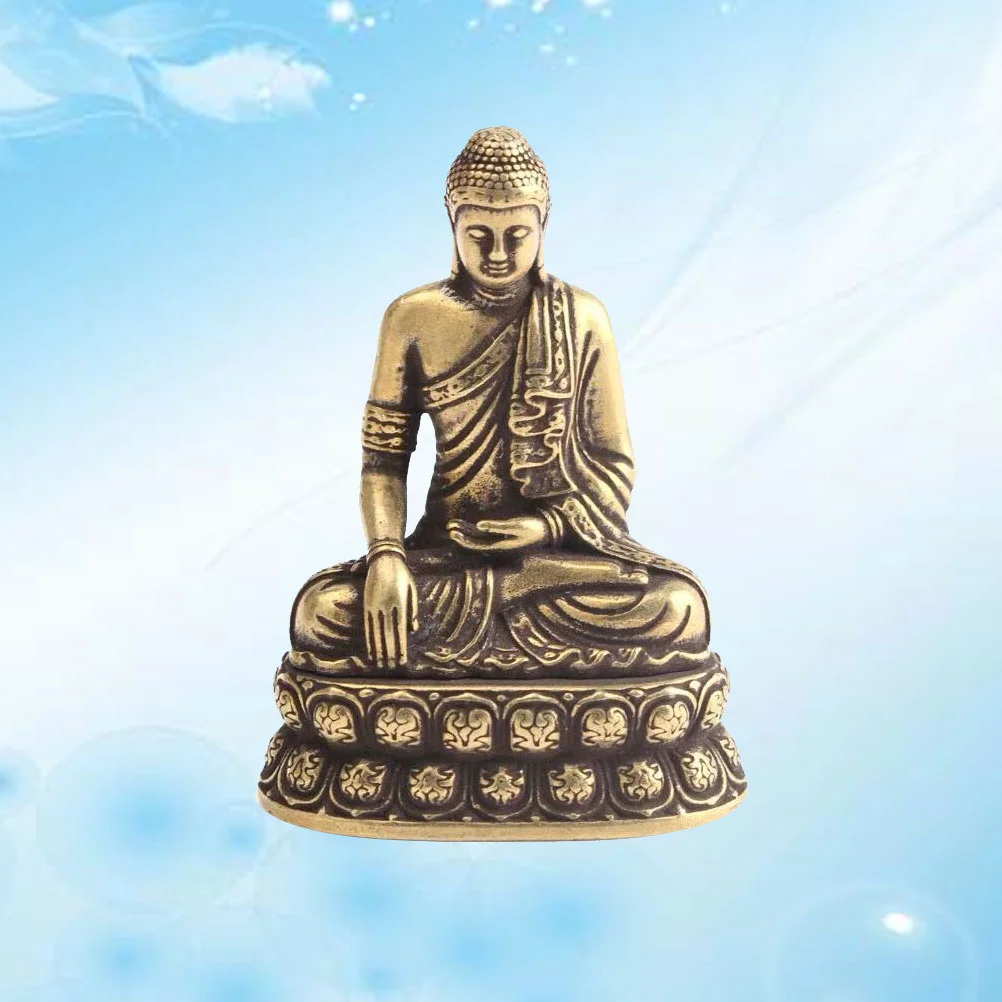 

Shakyamuni Statue Meditating Thai Ornament Zen Garden Fengshui Sculpture Mini Sakyamuni Figurine Figure Table Decoration