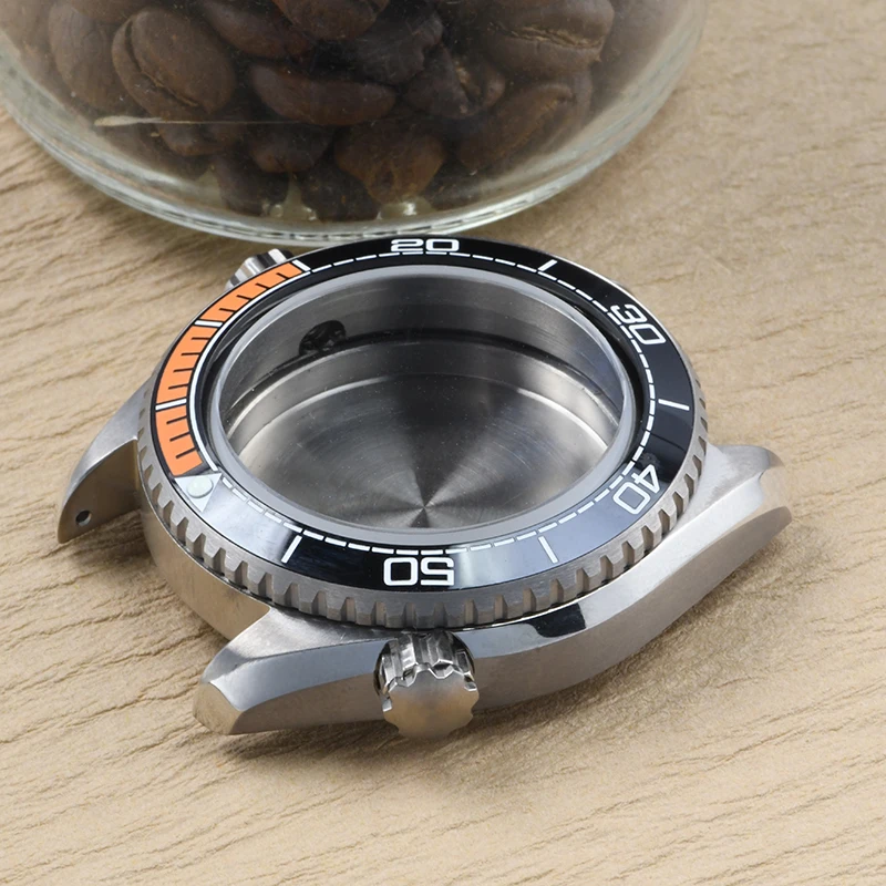 Фото Титановый корпус часов C3 superlumeподходит для NH35A/NH36A, корпус часов для дайвинга с автоматическим механизмом, сапфировое стекло, подходит для корпуса часов Seiko №5