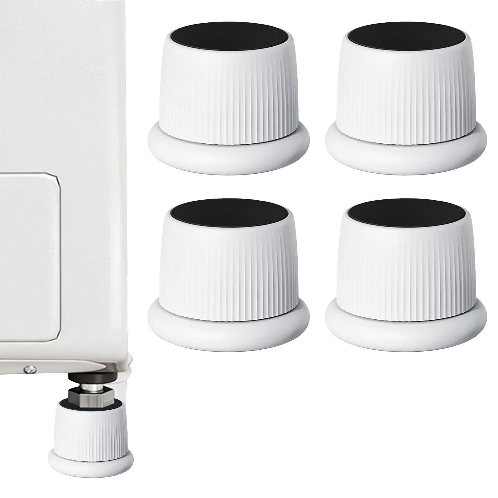

Machine Support Feet Refrigerator Support Feet Without Nails 4Pcs Self-Adhesive Machine Foot Pad Anti Slip Mat Noise