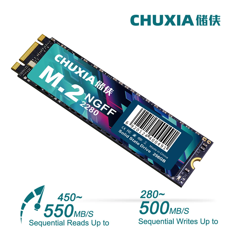 

Твердотельный накопитель CHUXIA SSD M.2 NGFF 128 ГБ 256 ГБ 512 ГБ ТБ