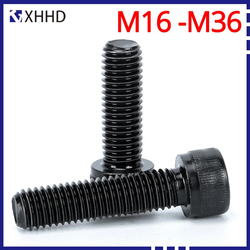 

Винты с шестигранной головкой M16, M18, M20, M22, M24, M27, M30, M36, черного цвета, 12,9