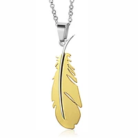hip men rock fashion stainless steel wing pendant titanium steel wing necklace a generation hair