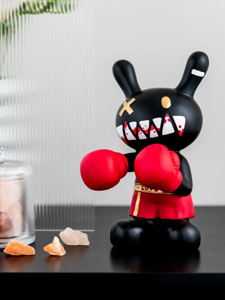 

Современная Статуя боксерского кролика, украшение для гостиной, статуэтка, декор для комнаты, аксессуары для дома, полимерная скульптура ру...