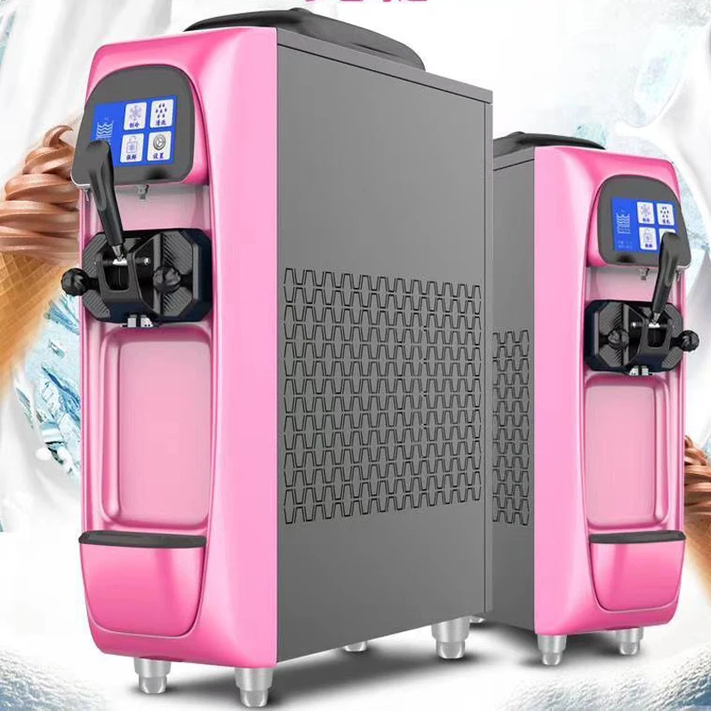 

Desktop Mini Soft Ice Cream Maker 3 Flavors Vending Machine 110V 220V