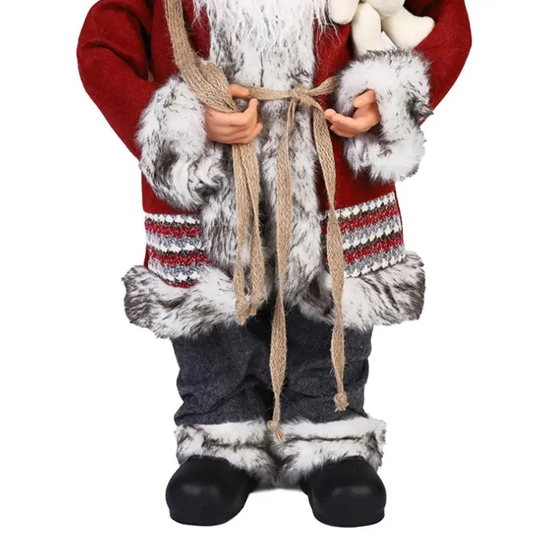 30 см статические рождественские куклы Санта-Клауса детские игрушки украшения